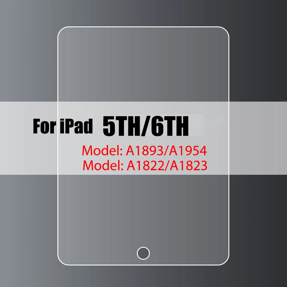 Tempered Glass Screen Protector For iPad 10.2 9.7 10. 5 10.9 Pro 11 New iPad 10 9 8 7 6 5 Air 4 3 2 Mini 2020 2021 2022
