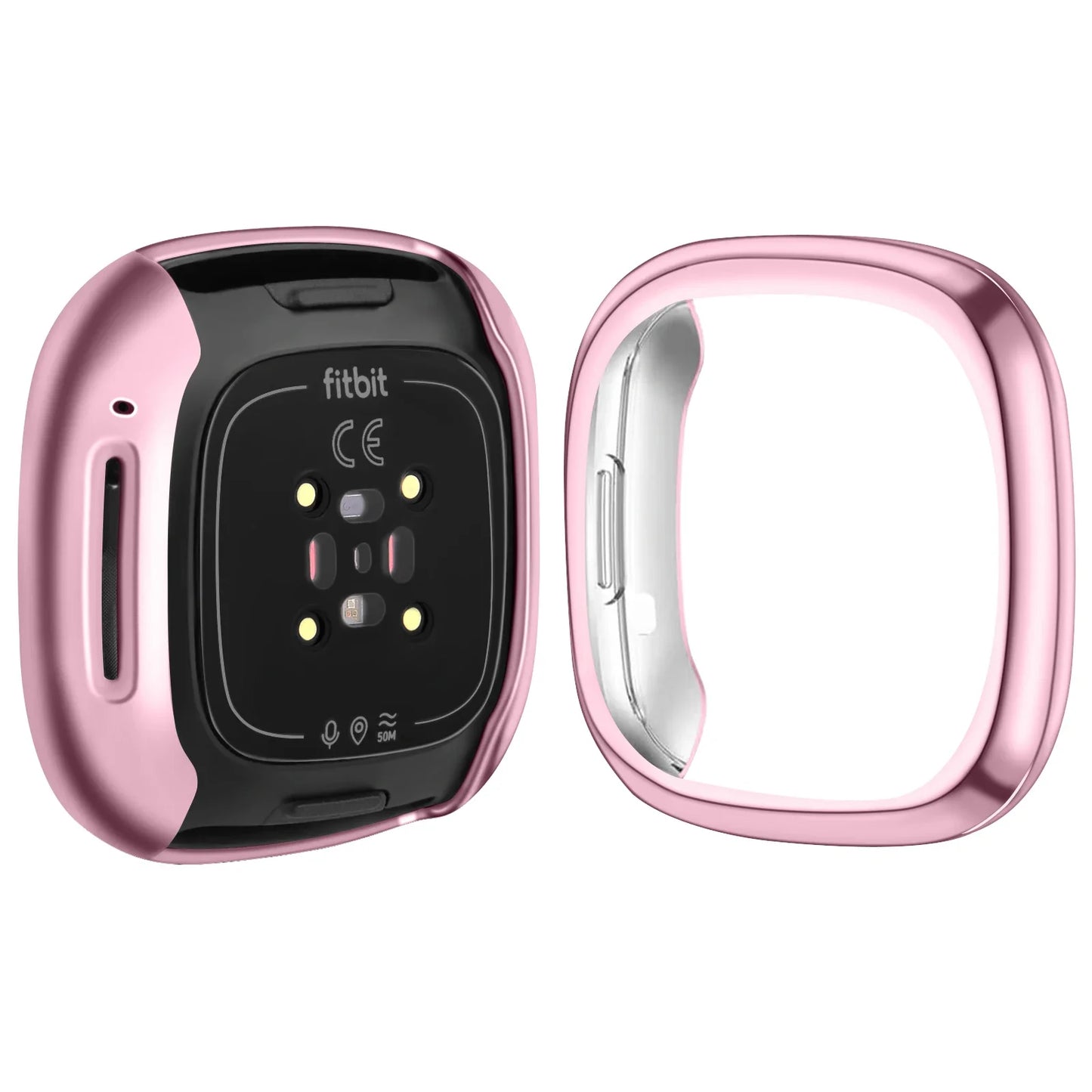 Full Cover Watch Case for Fitbit Versa 2/Versa 3/Versa 4 Screen Protector Case Bumper Cover for Fitbit Sense 2/Sense Protective