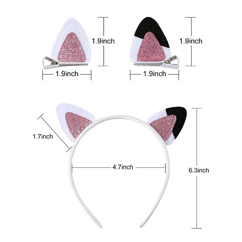 Gabby Dollhouse Headband Hairpin Girls Cartoon Cute Headdress Children Anime Headwear Halloween Cosplay Accessories Kids Gifts