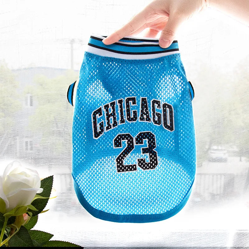 Mesh Breathable Dog Basketball Jersey Clothes XS-5XL For Small Medium Large Dogs Summer Cool Puppy Vest Chihuahua Yorkies Shirt