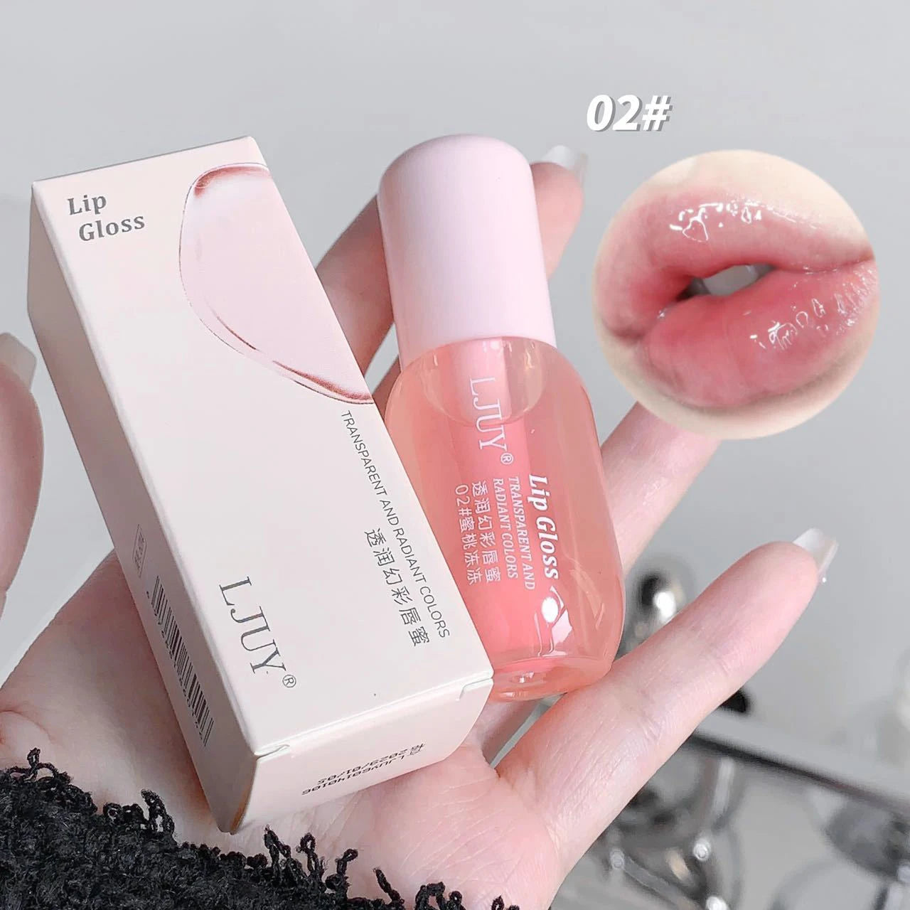 Fruit Crystal Jelly Lip Oil Hydrating Transparent Glass Lip Gloss Plumping Clear Lip Plumper Serum Lips Care Makeup Cosmetics