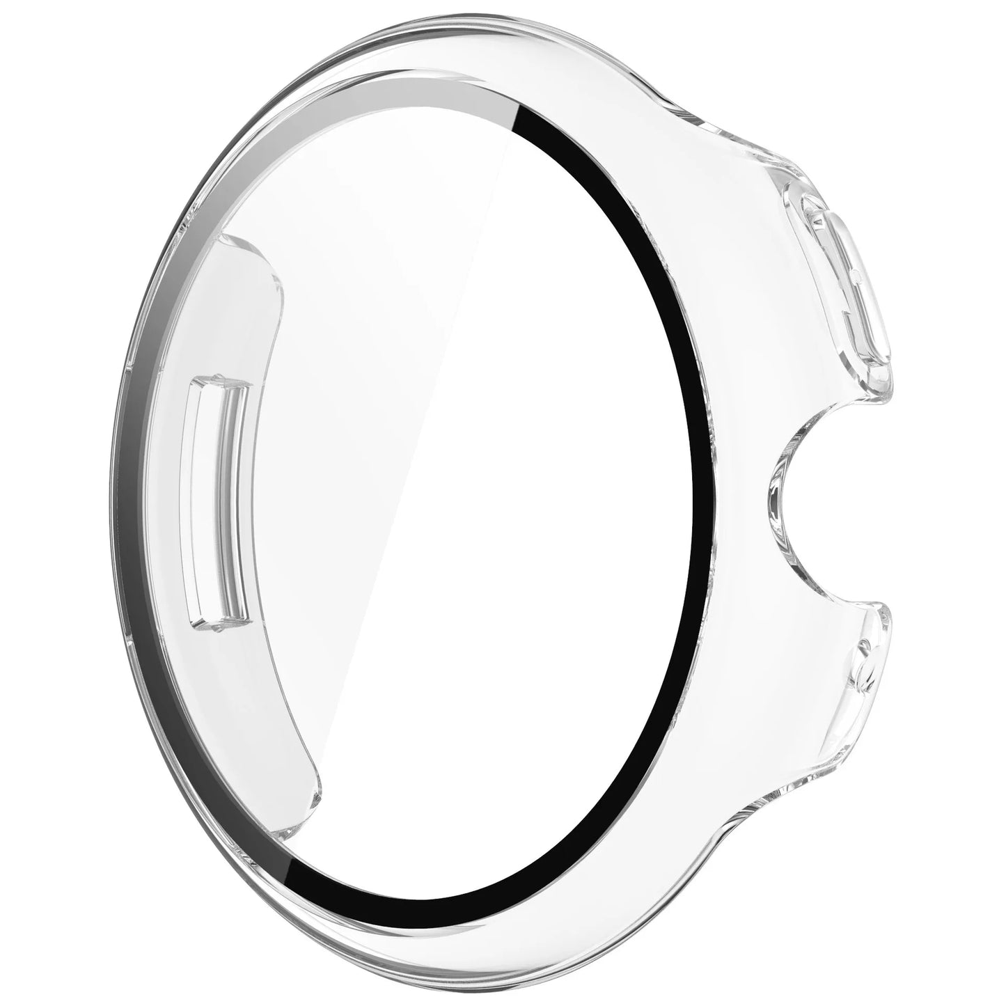 Case+Glass for Google Pixel Watch 3 45mm 41mm PC All-around Bumper Anti-scratch Protective Cover + Screen Protector Accessories