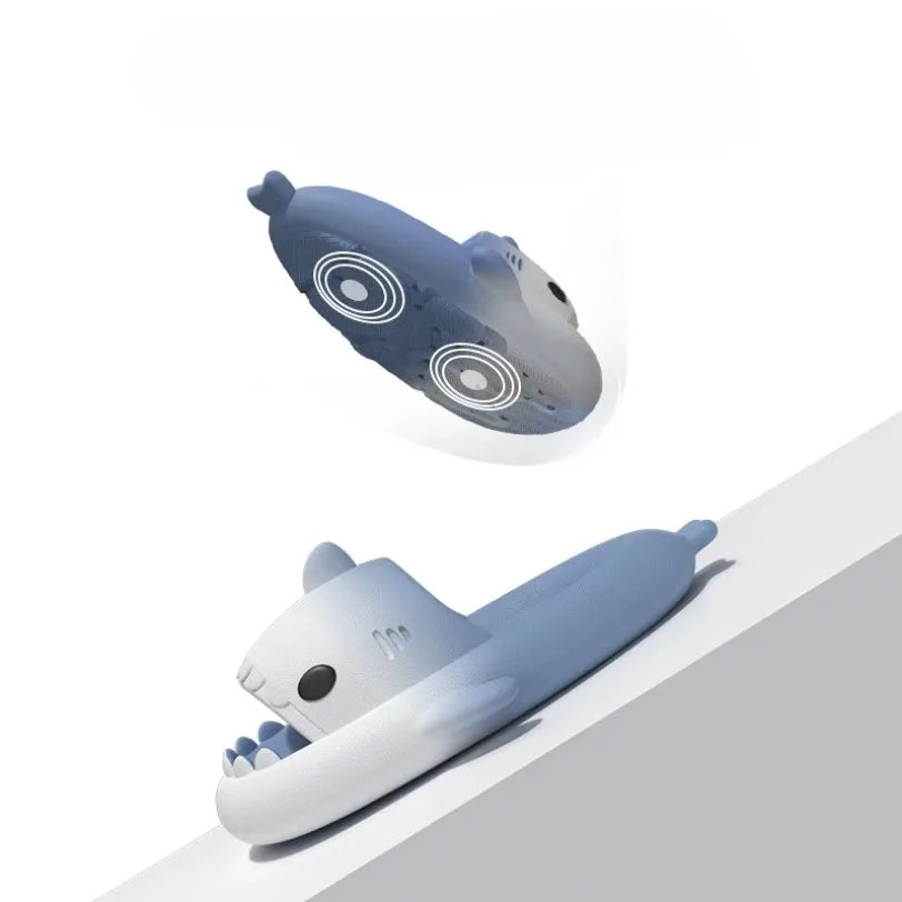 Home Shark Slippers Cloud Women Slides Clapper Summer Beach Indoor Soft Eva Sandal Men Male Non Slip Gradient Shoe Ladies Female
