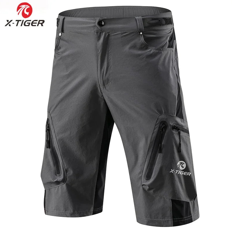 X-TIGER Mountain Bike Shorts Men's Summer Bicycle MTB Shorts Loose Fit Lightweight Outdoor Sports MTB Cycling Shorts