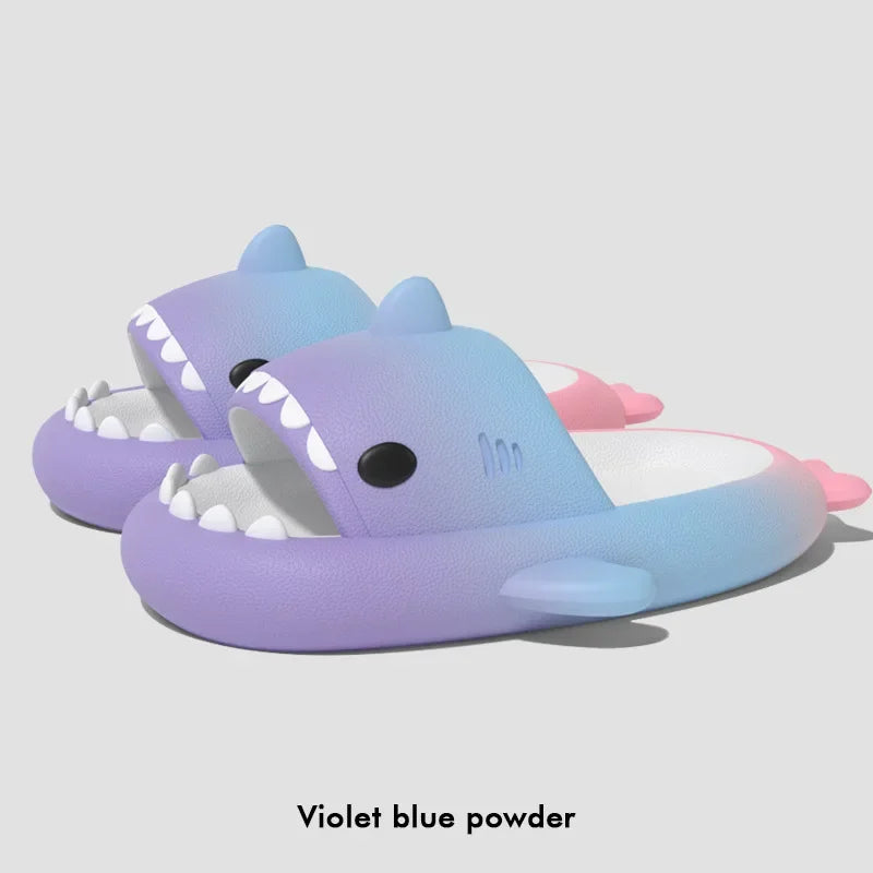 Home Shark Slippers Cloud Women Slides Clapper Summer Beach Indoor Soft Eva Sandal Men Male Non Slip Gradient Shoe Ladies Female