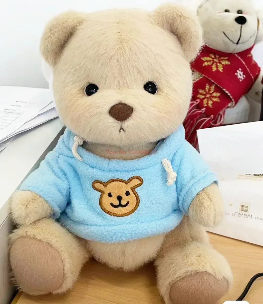 Clothes For 30cm Plush Toys Kawaii Plush Bear Doll Clothing Soft Bear White Brown Comfortable Cute Teddy Bear Kids Gift