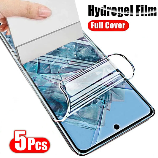 5PCS Hydrogel Film For Google Pixel 10 9 Pro XL 9A 8 7 Pro 8A Screen Protector For Google Pixel 7A 6A 6 Pro 5 5A 4A 4 XL Cover