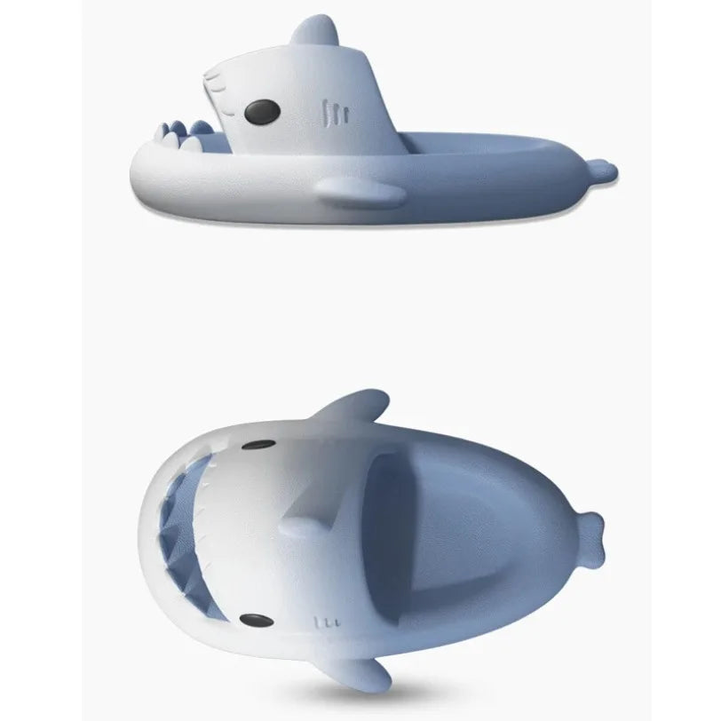 Home Shark Slippers Cloud Women Slides Clapper Summer Beach Indoor Soft Eva Sandal Men Male Non Slip Gradient Shoe Ladies Female