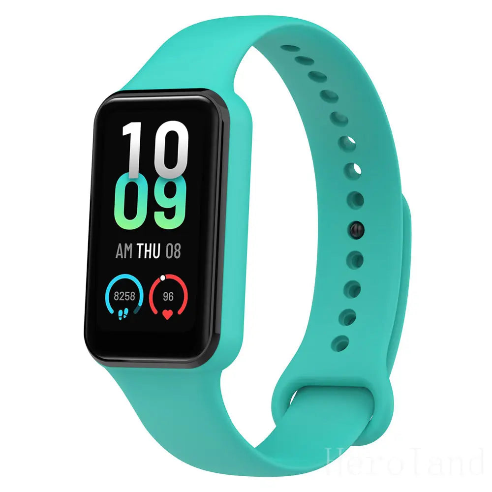 Fashion Silicone WatchStrap For Huami Amazfit Band 7 SmartWatch Band Bracelet Soprt Wristband For Amazfit band7 Strap Buckle new