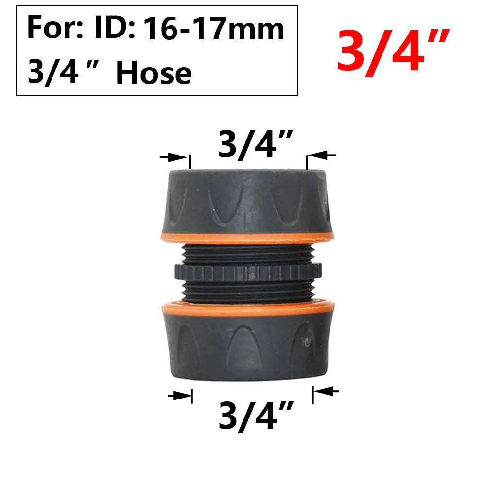 Garden Hose Quick Connector 1/2 3/4 1 Inch Pipe Coupler Stop Water Connector 16/20/32mm Repair Joint Irrigation System Fitting