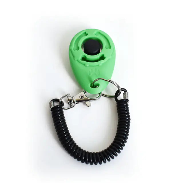 Adjustable Dog Training Clicker with Keychain Strap