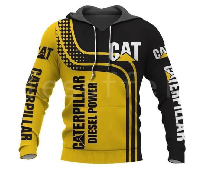 TYL 3D Digital Print Hoodie with Zipper and Hood