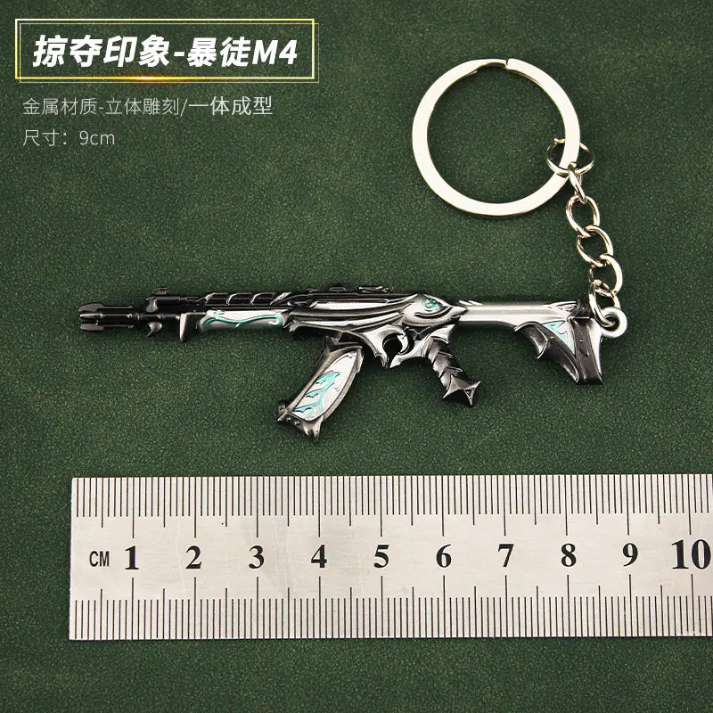 Valorant Merchandise M4 Impression Metal Keychain