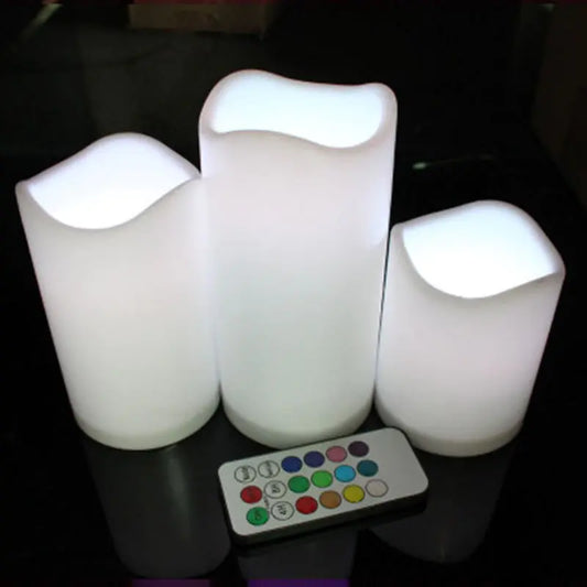 Remote Control Color Changing Plastic Candles