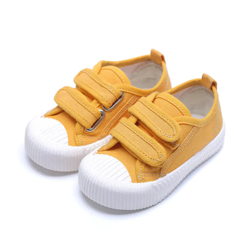 Soft Sole Velcro Canvas Sneakers for Casual Wear