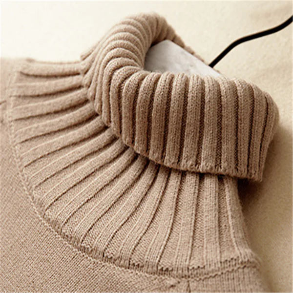 Turtleneck Sweater - Versatile Pullover Knitwear