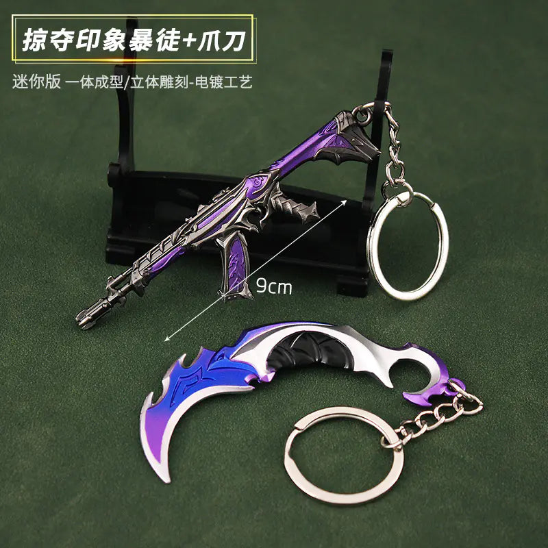 Valorant Merchandise M4 Impression Metal Keychain