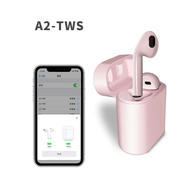 A2-TWS Wireless Bluetooth Earbuds with Touch Control