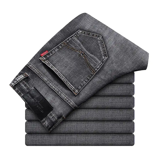 Men's Large Stretch Slim Straight Denim Jeans