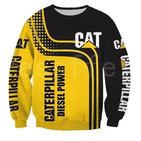 TYL 3D Digital Print Hoodie with Zipper and Hood