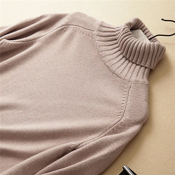 Turtleneck Sweater - Versatile Pullover Knitwear