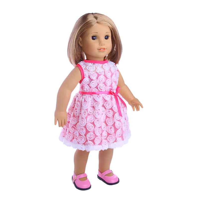 18-Inch American Girl Doll with Clothing and Skirts